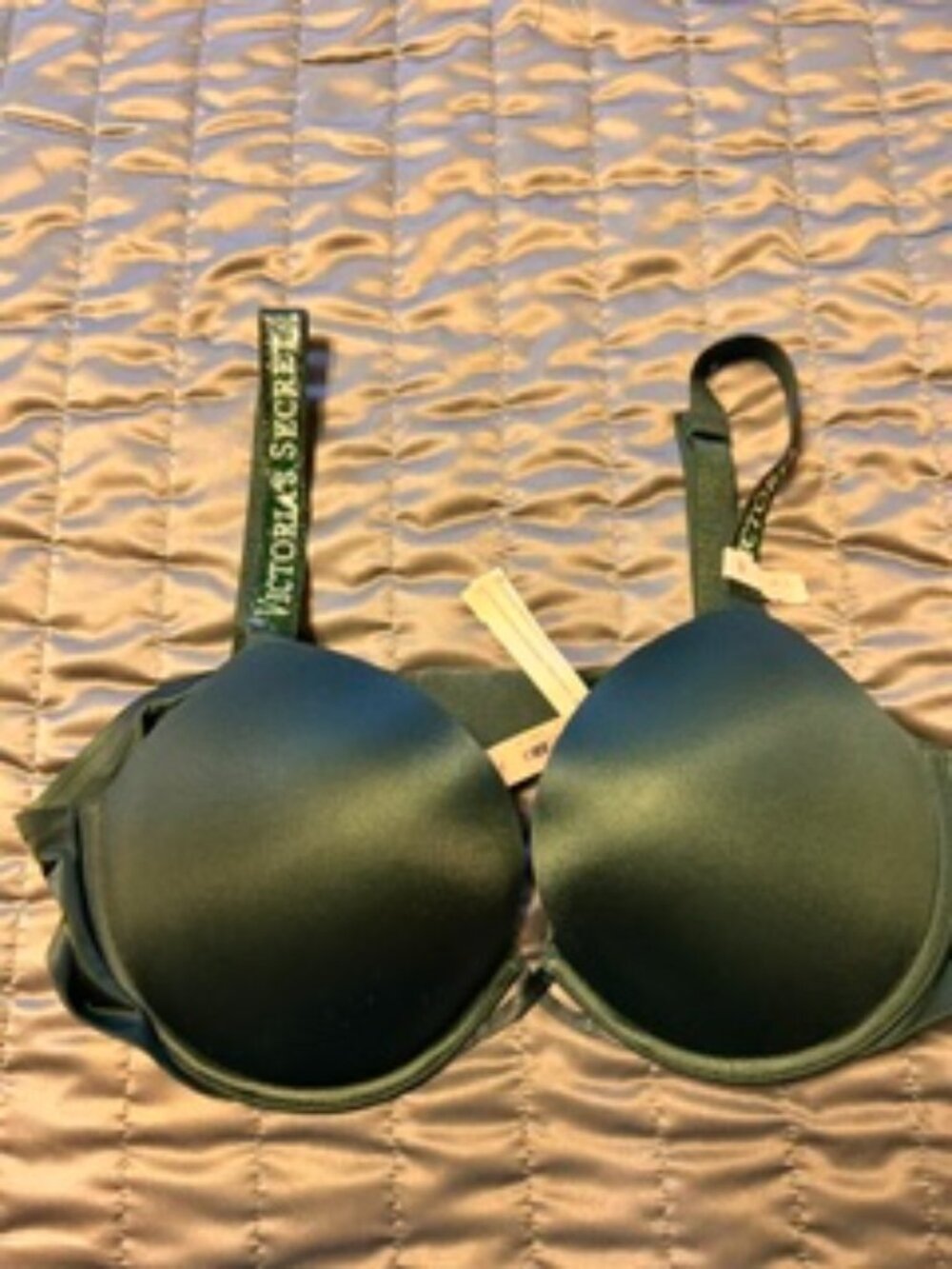 NWT Victoria Secret Logo Shine Strap Push-Up Bra size 40C